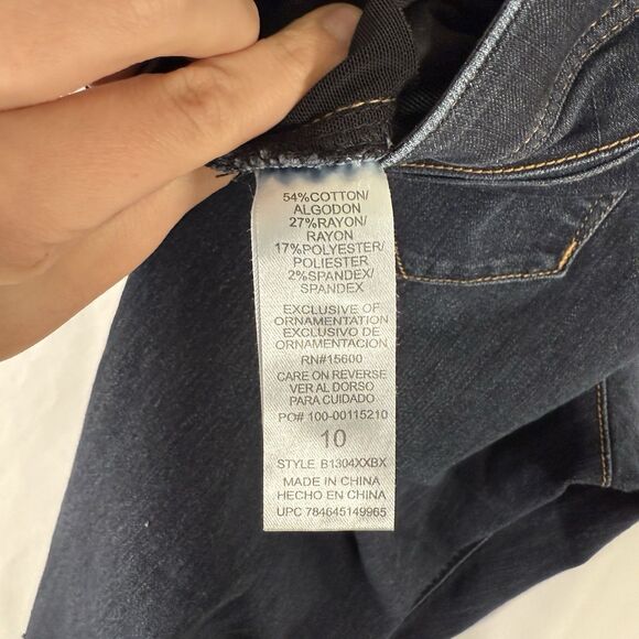 Democracy Ab Technology Jeans Women's 10 Dark Wash Blue Mid Rise Cotton Blend - Picture 6 of 13